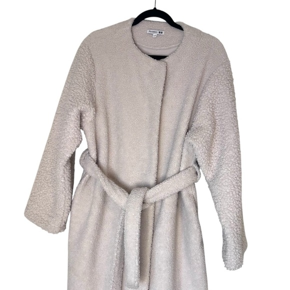JW Anderson x Uniqlo Women's Sherpa Boa Fleece Belted Jacket- Size Large - Picture 7 of 15